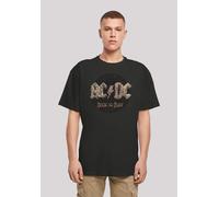T-Shirt F4NT4STIC "ACDC Rock Band Shirt Rock or Bust", Damen, Gr. 4XL, schwarz, Obermaterial: 100% Baumwolle, oversize, Rundhals, ohne Bündchen, Shirts T-Shirt, Print (27105921-4XL) schwarz