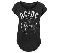 T-Shirt F4NT4STIC "ACDC We Salute You Cannon", Damen, Gr. 3XL, schwarz, Obermaterial: 100% Baumwolle, regular fit, Rundhals, ohne Bündchen, Shirts T-Shirt, Print (12791308-XXXL) schwarz