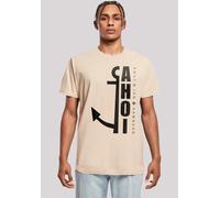 T-Shirt F4NT4STIC "Ahoi Anker Crop Knut & Jan Hamburg", Damen, Gr. L, beige (sand), Obermaterial: 100% Baumwolle, regular fit, Rundhals, ohne Bündchen, Shirts T-Shirt, Print (76248901-L) sand