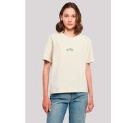 T-Shirt F4NT4STIC "Alice Hut LOGO", Damen, Gr. 3XL, weiß (sandweiß), Obermaterial: 100% Baumwolle, oversize, Rundhals, ohne Bündchen, Shirts T-Shirt, Retro, Heroes of Childhood, TV Serie (64808560-XXX