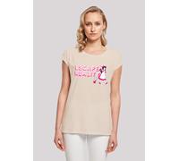 T-Shirt F4NT4STIC "Alice im Wunderland Escape Reality", Damen, Gr. 3XL, weiß (sandweiß), Obermaterial: 100% Baumwolle, regular fit, Rundhals, ohne Bündchen, Shirts T-Shirt, Retro, Heroes of Childhood,