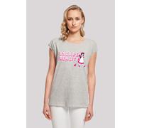 T-Shirt F4NT4STIC "Alice im Wunderland Escape Reality", Damen, Gr. S, grau (erdgrau), Obermaterial: 100% Baumwolle, regular fit, Rundhals, ohne Bündchen, Shirts T-Shirt, Retro, Heroes of Childhood, TV