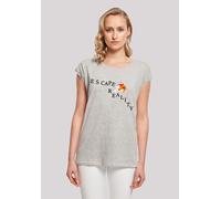 T-Shirt F4NT4STIC "Alice im Wunderland Escape Reality Falling", Damen, Gr. XXL, grau (erdgrau), Obermaterial: 100% Baumwolle, regular fit, Rundhals, ohne Bündchen, Shirts T-Shirt, Retro, Heroes of Chi
