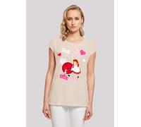 T-Shirt F4NT4STIC "Alice im Wunderland Tick Tock", Damen, Gr. XL, weiß (sandweiß), Obermaterial: 100% Baumwolle, regular fit, Rundhals, ohne Bündchen, Shirts T-Shirt, Retro, Heroes of Childhood, TV Se