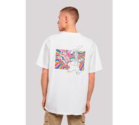 T-Shirt F4NT4STIC "Alice im Wunderland Uhr Hase", Herren, Gr. 3XL, weiß, Obermaterial: 100% Baumwolle, oversize, Rundhals, ohne Bündchen, Shirts T-Shirt, Premium Qualität, Nostalgie, Kinderserie (4915