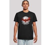 T-Shirt F4NT4STIC "Batman Logo Wall", Damen, Gr. L, schwarz, Obermaterial: 100% Baumwolle, regular fit, Rundhals, ohne Bündchen, Shirts T-Shirt, Herren,Premium Merch,Regular-Fit,Basic,Bedruckt (830454