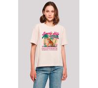 T-Shirt F4NT4STIC "Beverly Hills California Glamour Summer", Damen, Gr. M, pink, Obermaterial: 100% Baumwolle, oversize, Rundhals, ohne Bündchen, Shirts T-Shirt, Premium Qualität (31734832-M) pink