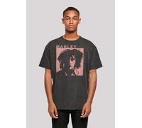 T-Shirt F4NT4STIC "Bob Marley Reggae Music by Rock Off", Damen, Gr. M, schwarz, Obermaterial: 100% Baumwolle, oversize, Rundhals, ohne Bündchen, Shirts T-Shirt, Premium Qualität, Musik (10975537-M) sc