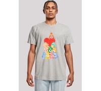 T-Shirt F4NT4STIC "Care Bears The Original 10", Herren, Gr. 5XL, grau (erdgrau), Obermaterial: 100% Baumwolle, regular fit, Rundhals, ohne Bündchen, Shirts T-Shirt, Premium Qualität (78708516-5XL) erd