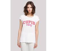 T-Shirt F4NT4STIC "Cupid Vibes Valentinstag Amor", Damen, Gr. XL, weiß, Obermaterial: 100% Baumwolle, regular fit, Rundhals, ohne Bündchen, Shirts T-Shirt, Premium Qualität (10970246-XL) weiß