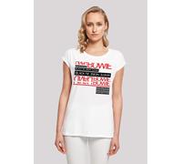 T-Shirt F4NT4STIC "David Bowie Black Tie White Noise", Damen, Gr. XXL, weiß, Obermaterial: 100% Baumwolle, regular fit, Rundhals, ohne Bündchen, Shirts T-Shirt, Print (85143153-XXL) weiß