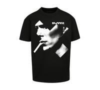 T-Shirt F4NT4STIC "David Bowie", Damen, Gr. S, schwarz, Obermaterial: 100% Baumwolle, oversize, Rundhals, ohne Bündchen, Shirts T-Shirt, Print (93879115-S) schwarz
