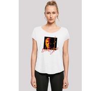 T-Shirt F4NT4STIC "David Bowie Photo Angle 90s'", Damen, Gr. S, weiß, Obermaterial: 100% Baumwolle, regular fit, Rundhals, ohne Bündchen, Shirts T-Shirt, Print (68153114-S) weiß