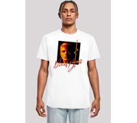 T-Shirt F4NT4STIC "David Bowie Photo Angle 90s", Damen, Gr. XXL, weiß, Obermaterial: 100% Baumwolle, regular fit, Rundhals, ohne Bündchen, Shirts T-Shirt, Herren,Premium Merch,Regular-Fit,Basic,Bandsh