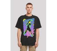 T-Shirt F4NT4STIC "David Bowie Rock Music Band Moonlight Dance", Damen, Gr. XL, schwarz, Obermaterial: 100% Baumwolle, oversize, Rundhals, ohne Bündchen, Shirts T-Shirt, Print (35224653-XL) schwarz
