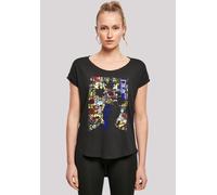 T-Shirt F4NT4STIC "David Bowie Tonight Album Cover'", Damen, Gr. XS, schwarz, Obermaterial: 100% Baumwolle, regular fit, Rundhals, ohne Bündchen, Shirts T-Shirt, Print (37332631-XS) schwarz