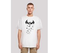 T-Shirt F4NT4STIC "DC Comics Batman Arkham Bats X Drip", Damen, Gr. 5XL, weiß, Obermaterial: 100% Baumwolle, oversize, Rundhals, ohne Bündchen, Shirts T-Shirt, Print (15434135-5XL) weiß