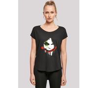 T-Shirt F4NT4STIC "DC Comics Batman Arkham City Joker Face", Damen, Gr. XL, schwarz, Obermaterial: 100% Baumwolle, regular fit, Rundhals, ohne Bündchen, Shirts T-Shirt, Print (26211629-XL) schwarz
