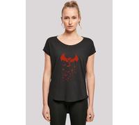 T-Shirt F4NT4STIC "DC Comics Batman Arkham Knight Bats X Drip", Damen, Gr. XS, schwarz, Obermaterial: 100% Baumwolle, regular fit, Rundhals, ohne Bündchen, Shirts T-Shirt, Print (43126306-XS) schwarz