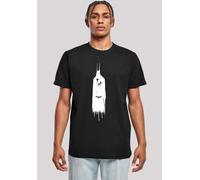 T-Shirt F4NT4STIC "DC Comics Batman Arkham Knight Ghost", Damen, Gr. 3XL, schwarz, Obermaterial: 100% Baumwolle, regular fit, Rundhals, ohne Bündchen, Shirts T-Shirt, Print (59220416-XXXL) schwarz