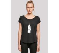 T-Shirt F4NT4STIC "DC Comics Batman Arkham Knight Ghost", Damen, Gr. XS, schwarz, Obermaterial: 100% Baumwolle, regular fit, Rundhals, ohne Bündchen, Shirts T-Shirt, Print (58878847-XS) schwarz