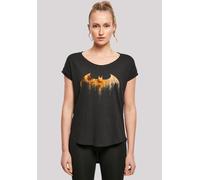 T-Shirt F4NT4STIC "DC Comics Batman Arkham Knight Halloween Moon Logo", Damen, Gr. XS, schwarz, Obermaterial: 100% Baumwolle, regular fit, Rundhals, ohne Bündchen, Shirts T-Shirt, Print (43072931-XS) 