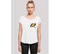 T-Shirt F4NT4STIC "DC Comics Batman Robin Logo", Damen, Gr. S, weiß, Obermaterial: 100% Baumwolle, regular fit, Rundhals, ohne Bündchen, Shirts T-Shirt, Print (73645044-S) weiß