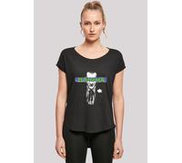 T-Shirt F4NT4STIC "DC Comics Batman The Joker Ha Ha Ha", Damen, Gr. M, schwarz, Obermaterial: 100% Baumwolle, regular fit, Rundhals, ohne Bündchen, Shirts T-Shirt, Print (30542705-M) schwarz