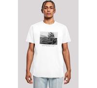 T-Shirt F4NT4STIC "DC Comics Superhelden Batman TV Serie Batmobile", Herren, Gr. L, weiß, Obermaterial: 100% Baumwolle, regular fit, Rundhals, ohne Bündchen, Shirts T-Shirt, Print (38869741-L) weiß