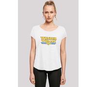 T-Shirt F4NT4STIC "DC Comics Superhelden Wonder Woman Crackle Logo", Damen, Gr. 5XL, weiß, Obermaterial: 100% Baumwolle, regular fit, Rundhals, ohne Bündchen, Shirts T-Shirt, Print (36861749-5XL) weiß