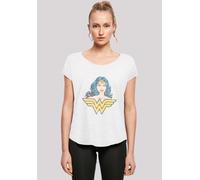 T-Shirt F4NT4STIC "DC Comics Superhelden Wonder Woman Gaze", Damen, Gr. S, weiß, Obermaterial: 100% Baumwolle, regular fit, Rundhals, ohne Bündchen, Shirts T-Shirt, Print (36928153-S) weiß