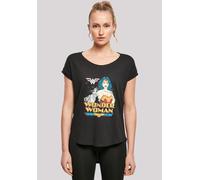 T-Shirt F4NT4STIC "DC Comics Superhelden Wonder Woman Posing", Damen, Gr. XL, schwarz, Obermaterial: 100% Baumwolle, regular fit, Rundhals, ohne Bündchen, Shirts T-Shirt, Print (28716646-XL) schwarz