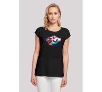 T-Shirt F4NT4STIC "DC Comics The Flash Sparks", Damen, Gr. 3XL, schwarz, Obermaterial: 100% Baumwolle, regular fit, Rundhals, ohne Bündchen, Shirts T-Shirt, Print (27070832-XXXL) schwarz