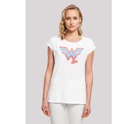 T-Shirt F4NT4STIC "DC Comics Wonder Woman 84 Neon Emblem", Damen, Gr. XL, weiß, Obermaterial: 100% Baumwolle, regular fit, Rundhals, ohne Bündchen, Shirts T-Shirt, Print (16254049-XL) weiß