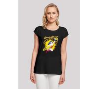 T-Shirt F4NT4STIC "DC Comics Wonder Woman Vintage Leap'", Damen, Gr. M, schwarz, Obermaterial: 100% Baumwolle, regular fit, Rundhals, ohne Bündchen, Shirts T-Shirt, Print (36551824-M) schwarz