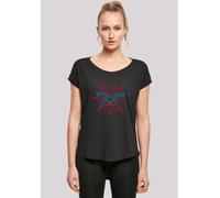 T-Shirt F4NT4STIC "DC Comics Wonder Woman Warrior Shield", Damen, Gr. S, schwarz, Obermaterial: 100% Baumwolle, regular fit, Rundhals, ohne Bündchen, Shirts T-Shirt, Print (84055640-S) schwarz