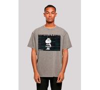 T-Shirt F4NT4STIC "Die Biene Maja Honeyflix And Chill", Damen, Gr. XXL, grau (asphalt), Obermaterial: 100% Baumwolle, oversize, Rundhals, ohne Bündchen, Shirts T-Shirt, Nostalgie, Retro, Heroes of Chi