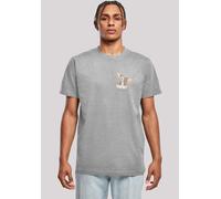 T-Shirt F4NT4STIC "Die Gremlins Gizmo Kleine Monster", Herren, Gr. XS, grau (erdgrau), Obermaterial: 100% Baumwolle, regular fit, Rundhals, ohne Bündchen, Shirts T-Shirt, Print (60653915-XS) erdgrau