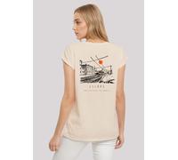 T-Shirt F4NT4STIC "Discover the World Train Station", Damen, Gr. 3XL, sandweiß, Obermaterial: 100% Baumwolle, regular fit, Rundhals, ohne Bündchen, Shirts T-Shirt, Premium Qualität, ESCAPE Collection