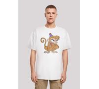 T-Shirt F4NT4STIC "Disney Aladdin Classic Angry Abu", Damen, Gr. XXL, weiß, Obermaterial: 100% Baumwolle, oversize, Rundhals, ohne Bündchen, Shirts T-Shirt, Print (90528813-XXL) weiß