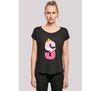 T-Shirt F4NT4STIC "Disney Alphabet S Is For Sleeping Beauty", Damen, Gr. 3XL, schwarz, Obermaterial: 100% Baumwolle, regular fit, Rundhals, ohne Bündchen, Shirts T-Shirt, Print (74828653-XXXL) schwarz