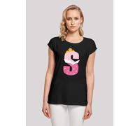 T-Shirt F4NT4STIC "Disney Alphabet S Is For Sleeping Beauty", Damen, Gr. XL, schwarz, Obermaterial: 100% Baumwolle, regular fit, Rundhals, ohne Bündchen, Shirts T-Shirt, Print (58671728-XL) schwarz