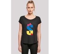 T-Shirt F4NT4STIC "Disney Alphabet S Is For Snow White Schneewittchen", Damen, Gr. 4XL, schwarz, Obermaterial: 100% Baumwolle, regular fit, Rundhals, ohne Bündchen, Shirts T-Shirt, Print (53815226-4XL