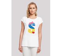 T-Shirt F4NT4STIC "Disney Alphabet S Is For Snow White Schneewittchen", Damen, Gr. L, weiß, Obermaterial: 100% Baumwolle, regular fit, Rundhals, ohne Bündchen, Shirts T-Shirt, Print (55139306-L) weiß