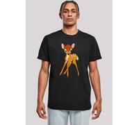 T-Shirt F4NT4STIC "Disney Bambi Classic", Damen, Gr. 3XL, schwarz, Obermaterial: 100% Baumwolle, regular fit, Rundhals, ohne Bündchen, Shirts T-Shirt, Herren,Premium Merch,Regular-Fit,Basic,Bedruckt (