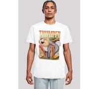 T-Shirt F4NT4STIC "Disney Bambi Klopfer", Damen, Gr. XS, weiß, Obermaterial: 100% Baumwolle, regular fit, Rundhals, ohne Bündchen, Shirts T-Shirt, Herren,Premium Merch,Regular-Fit,Basic,Bedruckt (6076