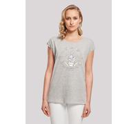 T-Shirt F4NT4STIC "Disney Bambi Klopfer Thumper Sweet As Can Be", Damen, Gr. XS, grau (erdgrau), Obermaterial: 100% Baumwolle, regular fit, Rundhals, ohne Bündchen, Shirts T-Shirt, Print (96385730-XS)