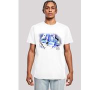 T-Shirt F4NT4STIC "Disney Bambi Snow", Herren, Gr. 4XL, weiß, Obermaterial: 100% Baumwolle, regular fit, Rundhals, ohne Bündchen, Shirts T-Shirt, Herren,Premium Merch,Longsleeve,Pullover,Bedruckt (455