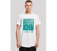 T-Shirt F4NT4STIC "Disney Boys Arielle die Meerjungfrau", Damen, Gr. M, weiß, Obermaterial: 100% Baumwolle, regular fit, Rundhals, ohne Bündchen, Shirts T-Shirt, Print (12885300-M) weiß