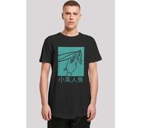 T-Shirt F4NT4STIC "Disney Boys Arielle die Meerjungfrau", Damen, Gr. XS, schwarz, Obermaterial: 100% Baumwolle, regular fit, Rundhals, ohne Bündchen, Shirts T-Shirt, Print (56052628-XS) schwarz